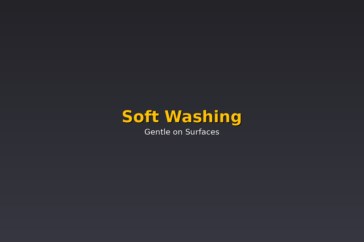 Soft washing algae from home siding